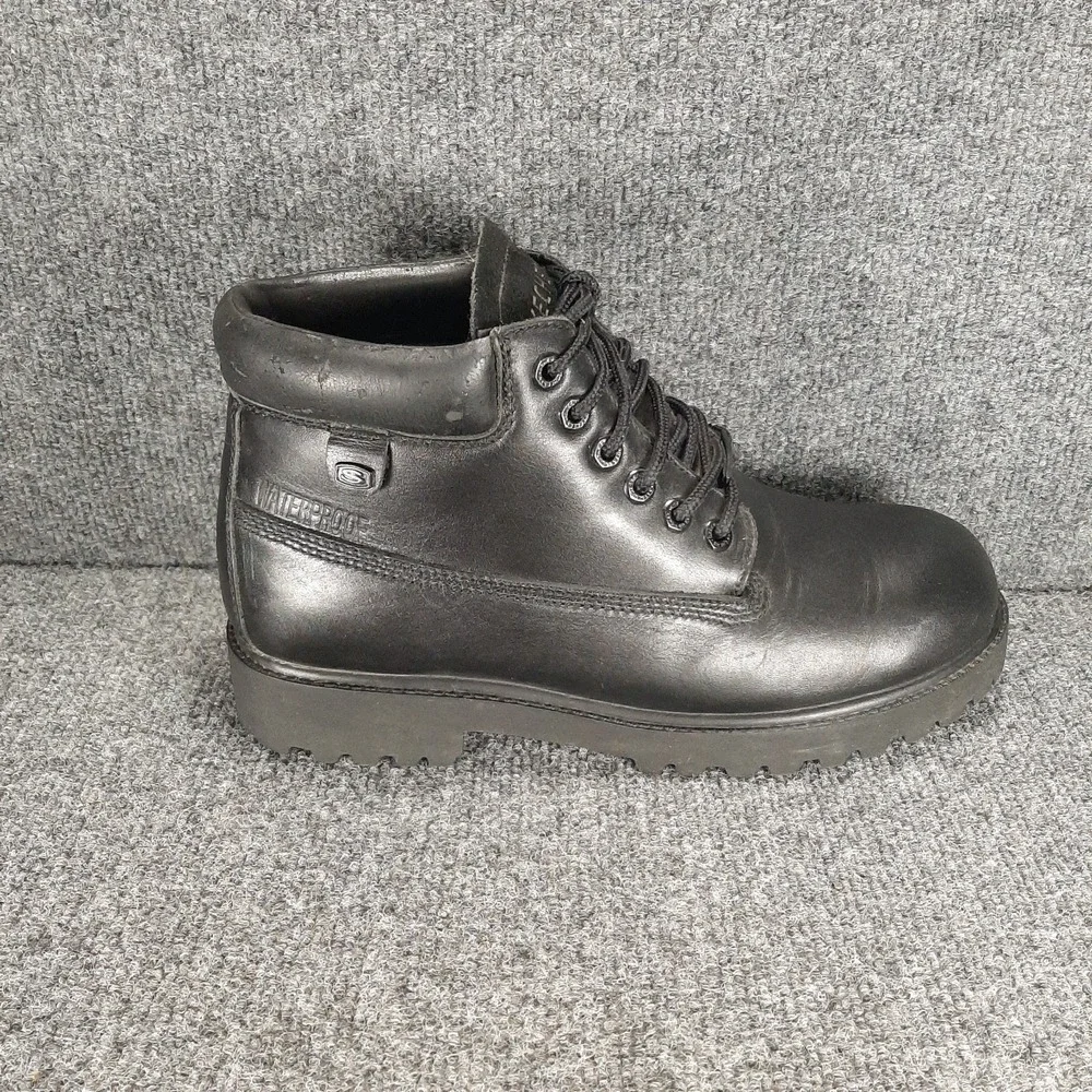 Skechers Waterproof Leather Work Boots Men's 10.5 EU 44 SN 4243 Black